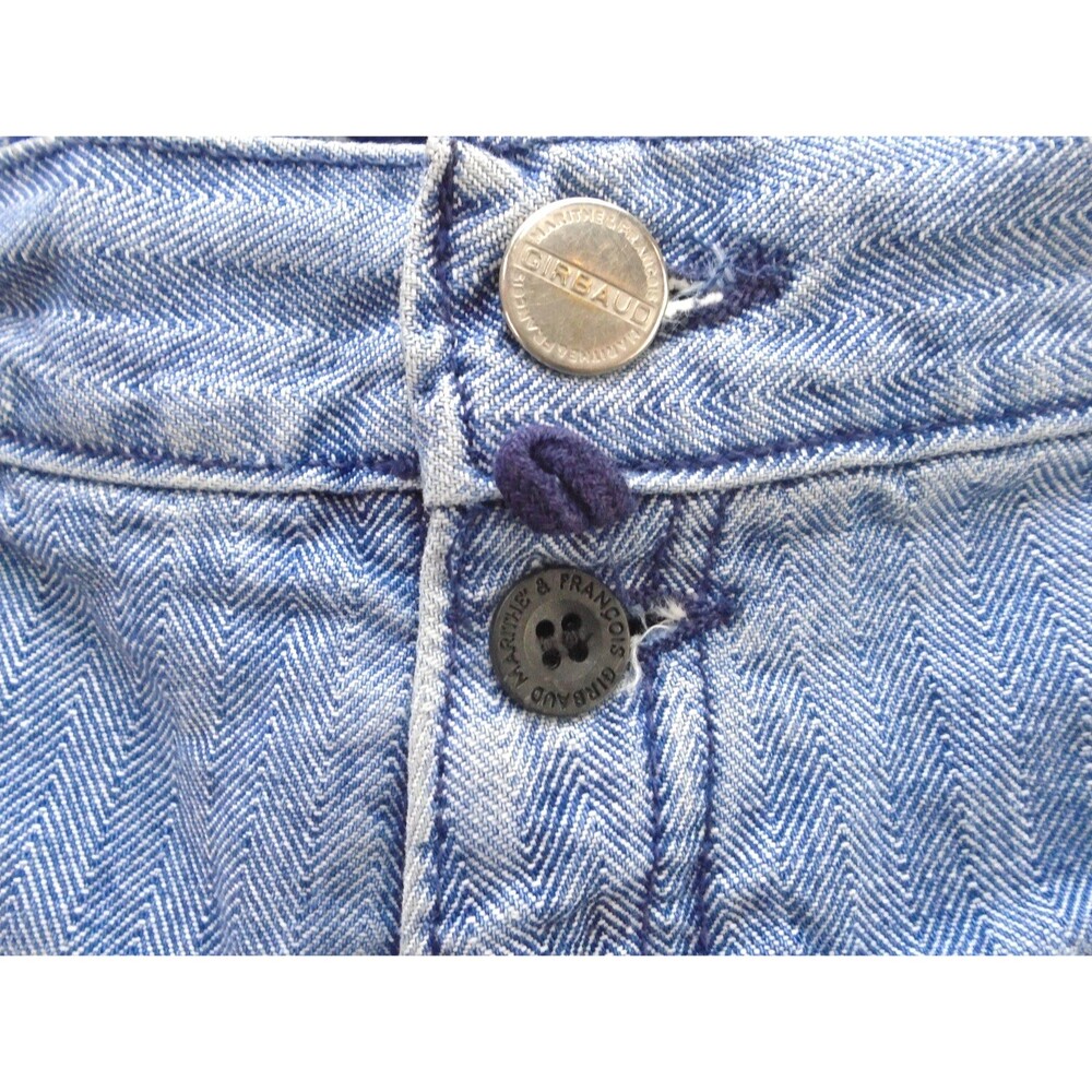 Vintage Marithé François Girbaud shorts Men Size 32 Denim Geometric stitch USA - Picture 9 of 11
